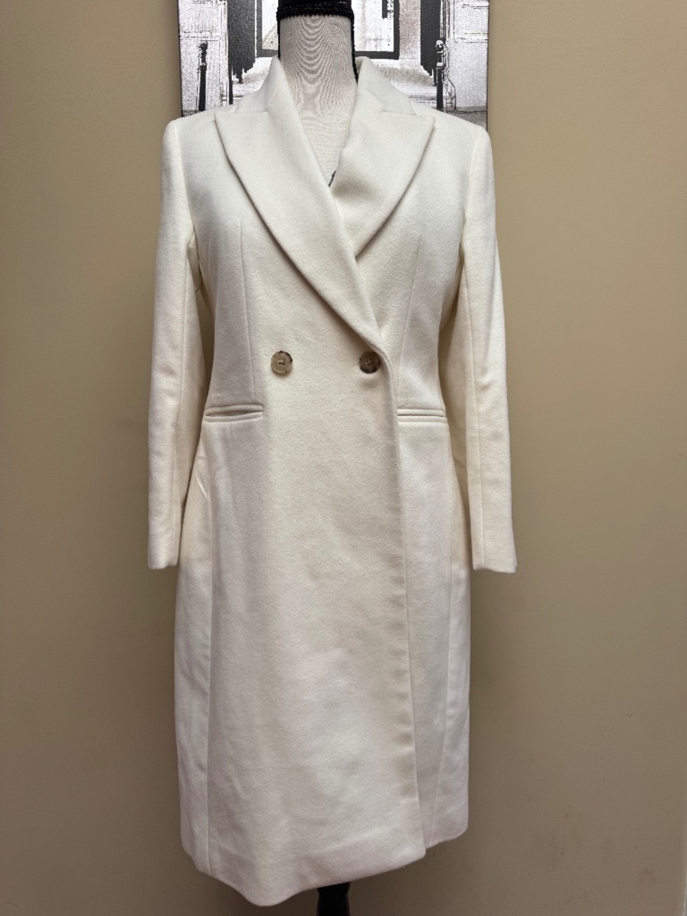 J Crew White Winter Coat